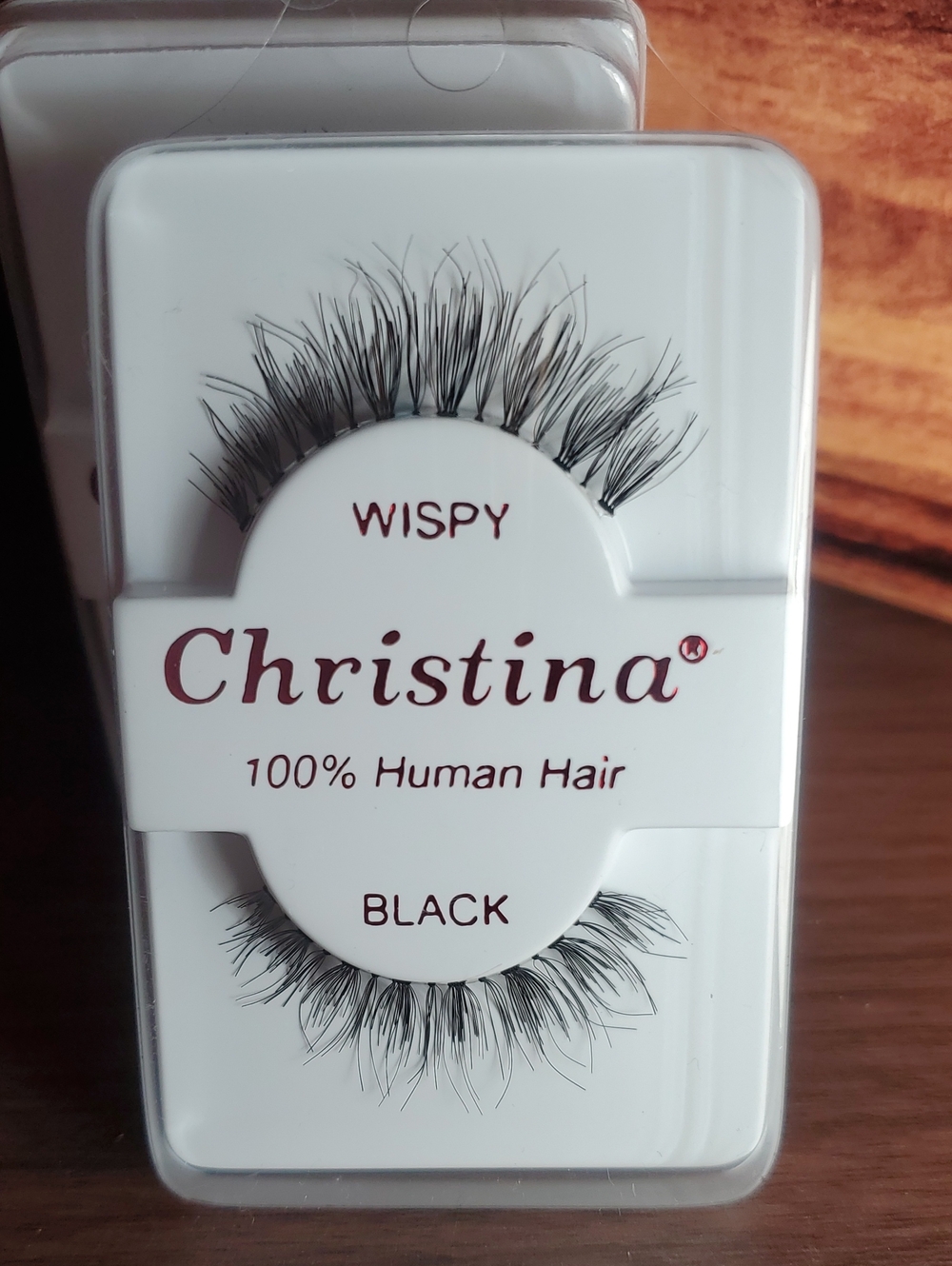 Christina Wispy Black Human Hair False Lashes Set Of 9